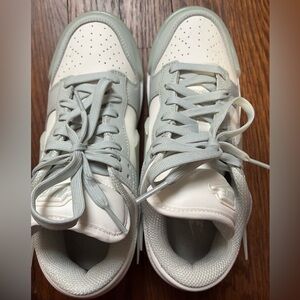 Nike Light Gray and White Athletic Shoes